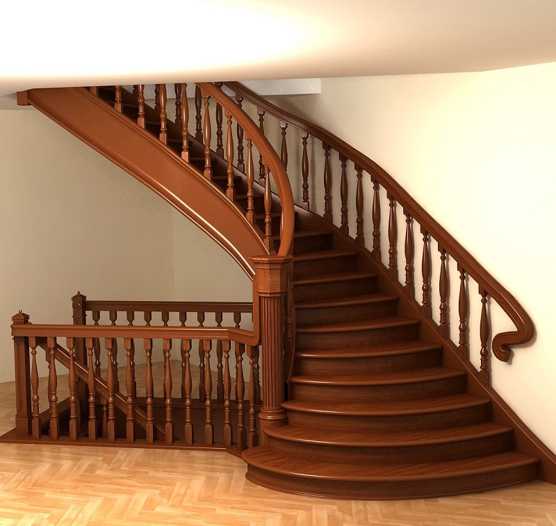 Ưu nhược điểm và những nguyên tắc thiết kế cầu thang gỗ nhà ống